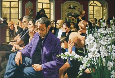 Painting, Mehrdad Mohebali, Funeral Ceremony, 2012, 4862